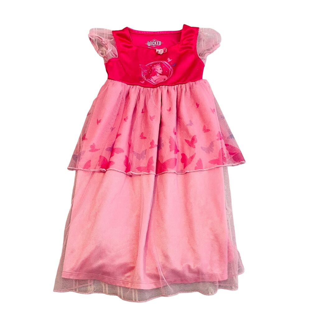 Wicked Glinda Good Witch of the East Toddler Girls Satinet Pink Nightgown 3T